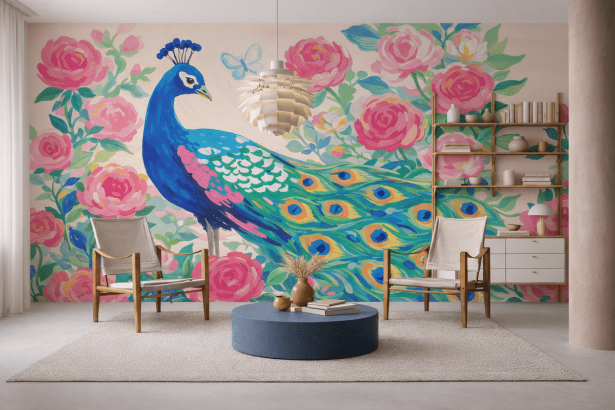 Peacock Blossom Veil