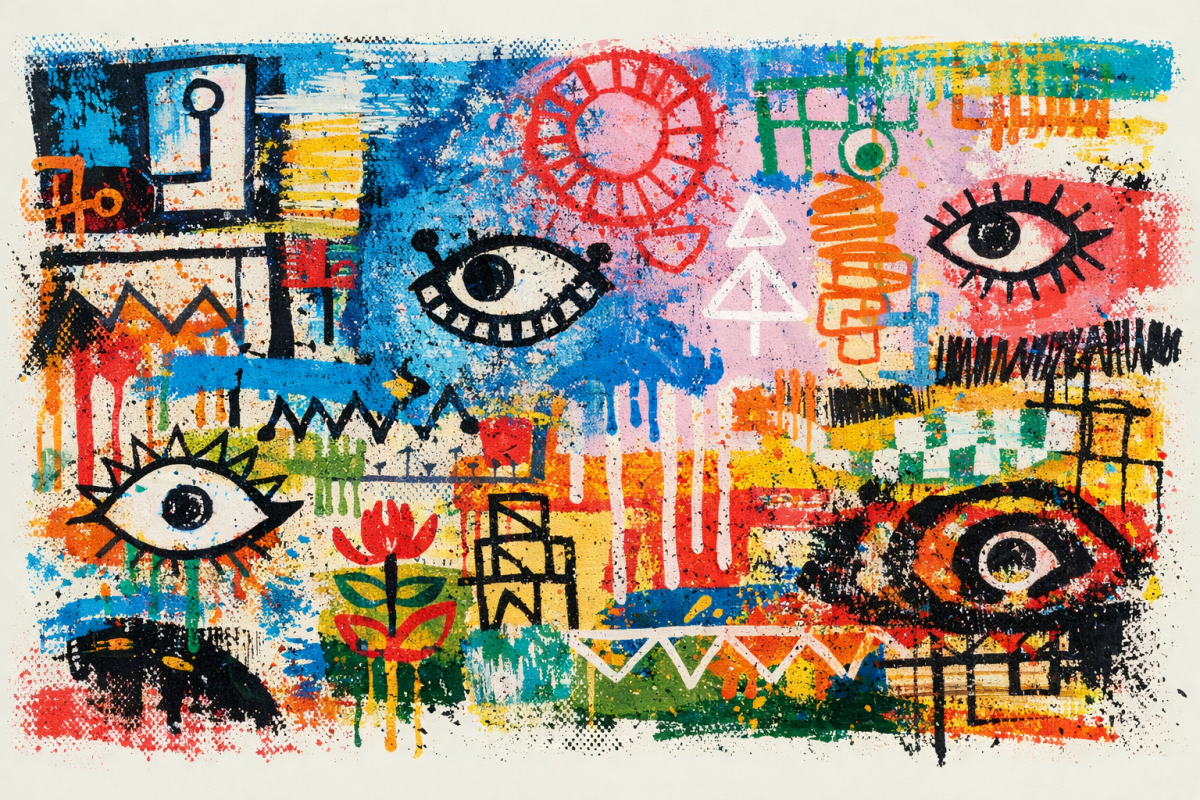 Vibrant Eye Mosaic