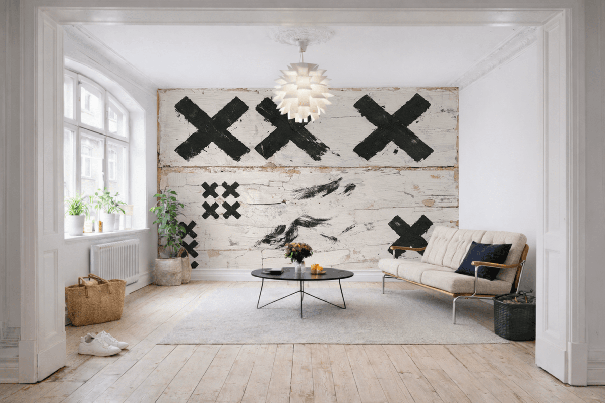 X Marked Canvas