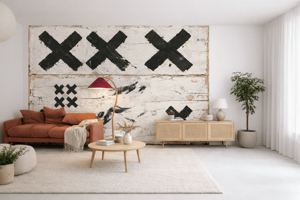 X Marked Canvas