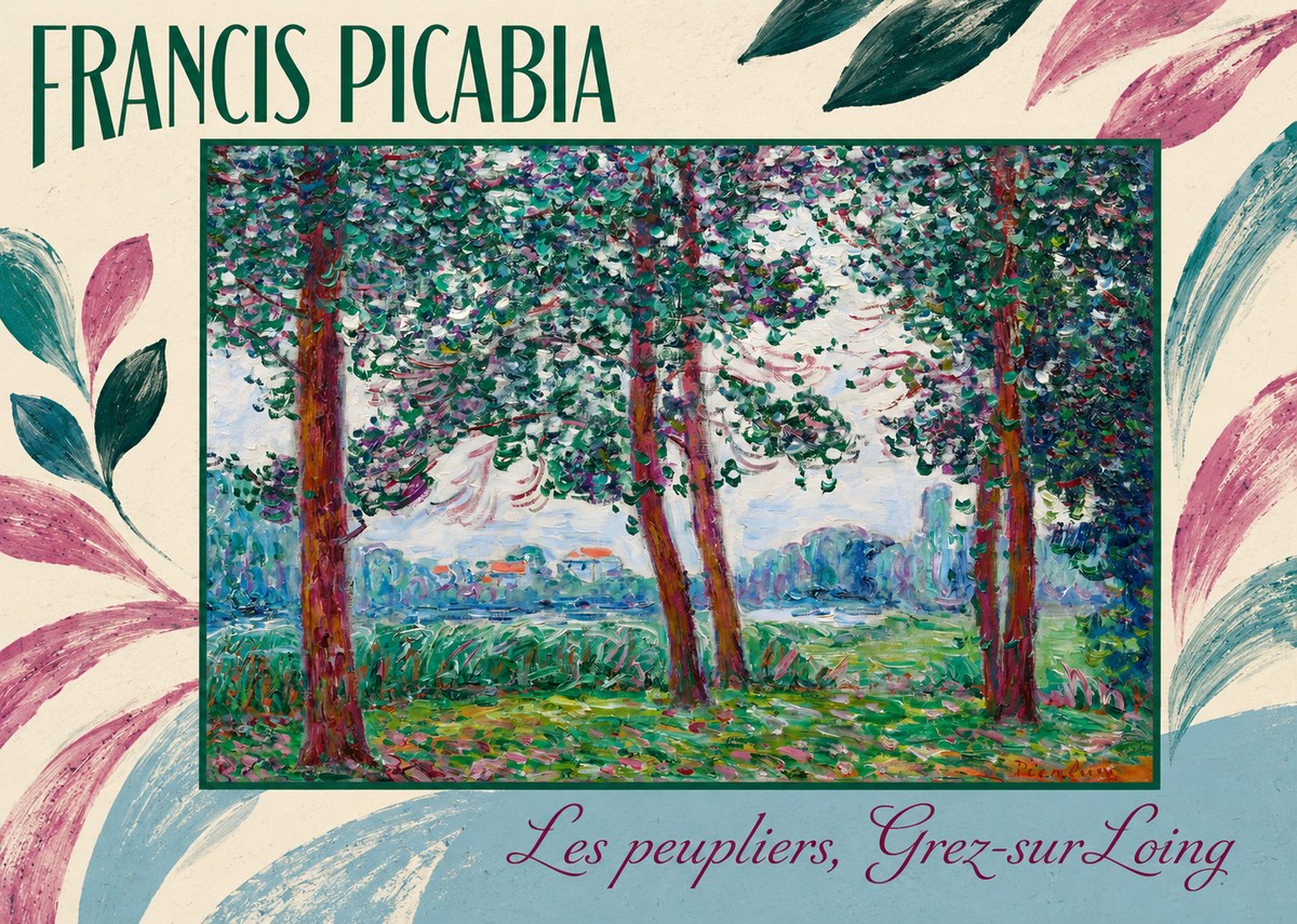 Francis Picabia Les Peupliers, Grez-sur-loing No5 - Poster