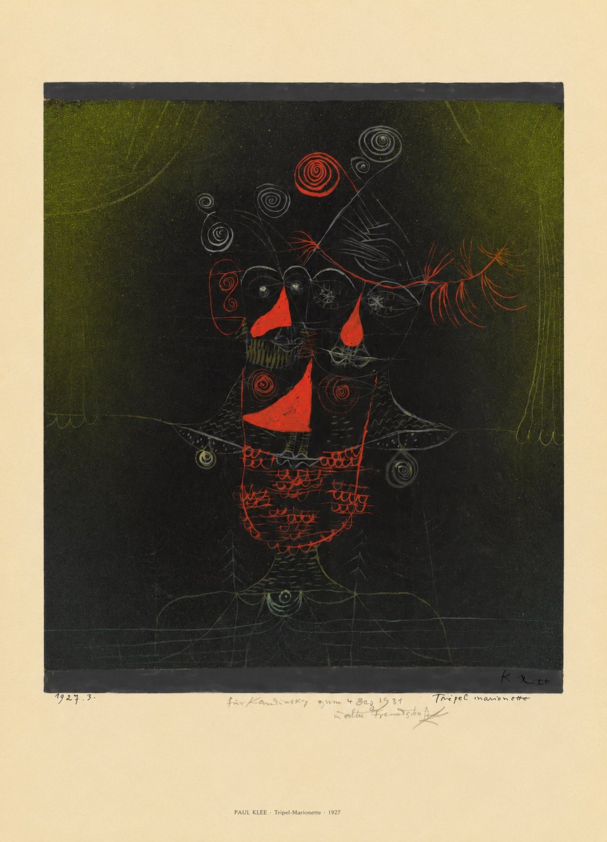 Paul Klee Tripel-marionette No6 - Poster
