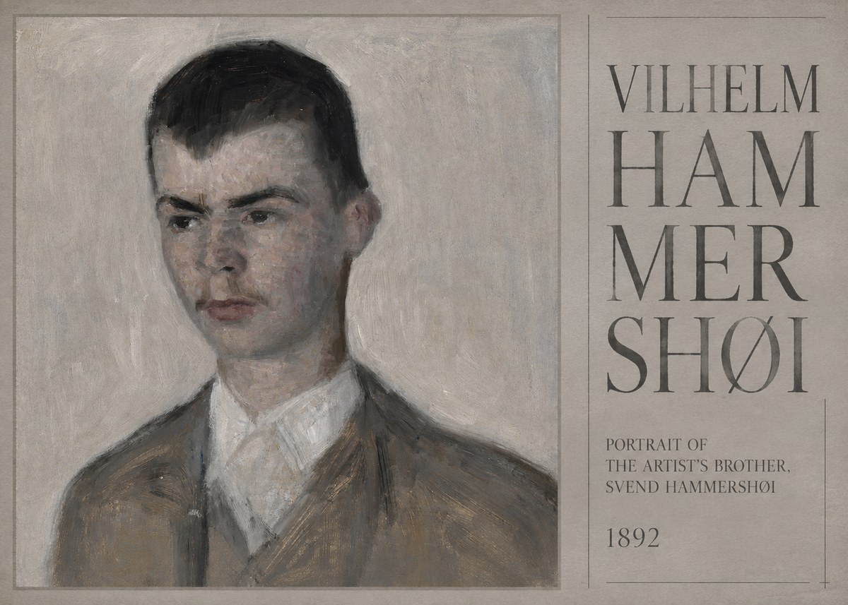 Vilhelm Hammershøi Portrait of the Artist's Brother, Svend Hammershøi No5 - Poster