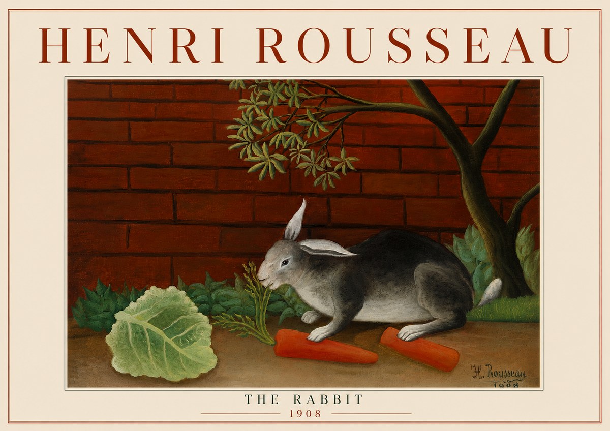 Rousseau The Rabbit No5 - Poster