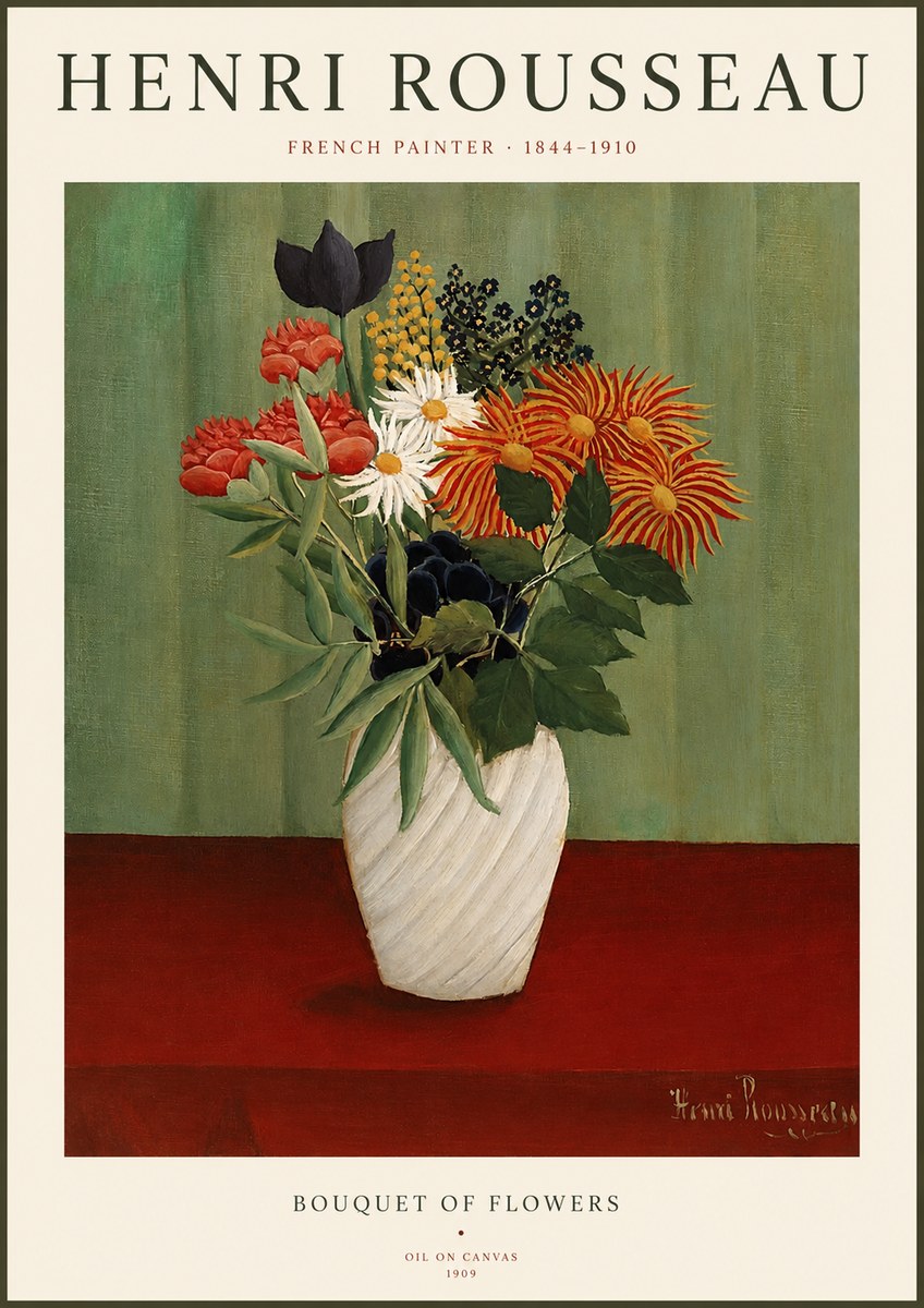 Rousseau Bouquet of Flowers No1 - Poster