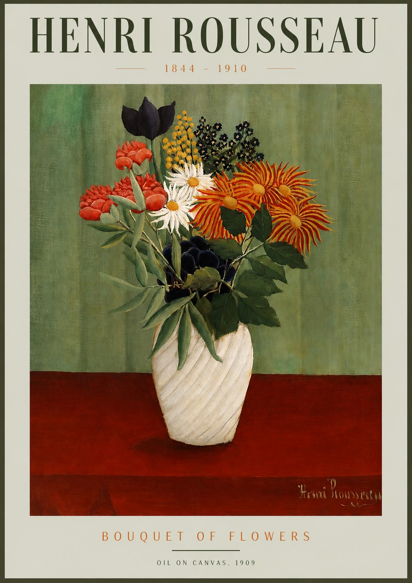 Rousseau Bouquet of Flowers No2 - Poster