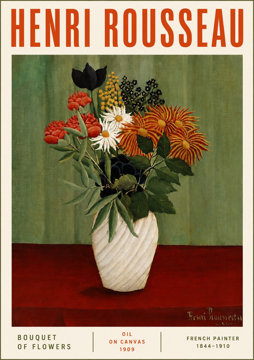 Rousseau Bouquet of Flowers No4 - Poster