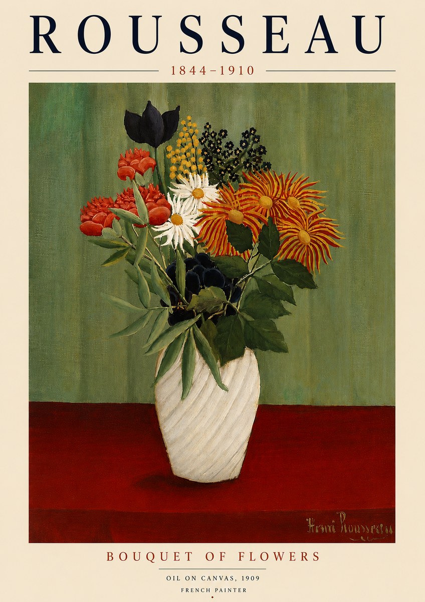 Rousseau Bouquet of Flowers No5 - Poster