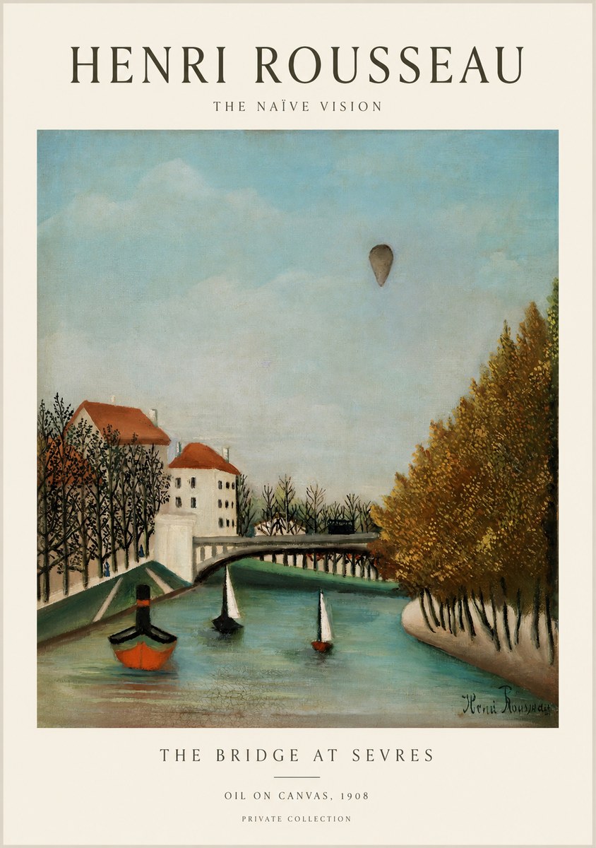 Rousseau The Bridge at Sevres No1 - Poster
