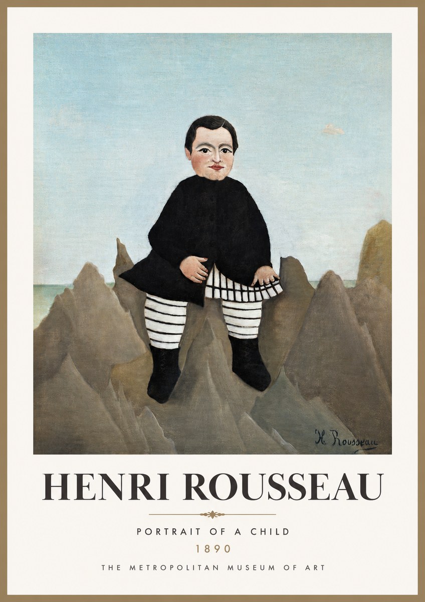 Rousseau Portrait of a Boy No3 - Poster
