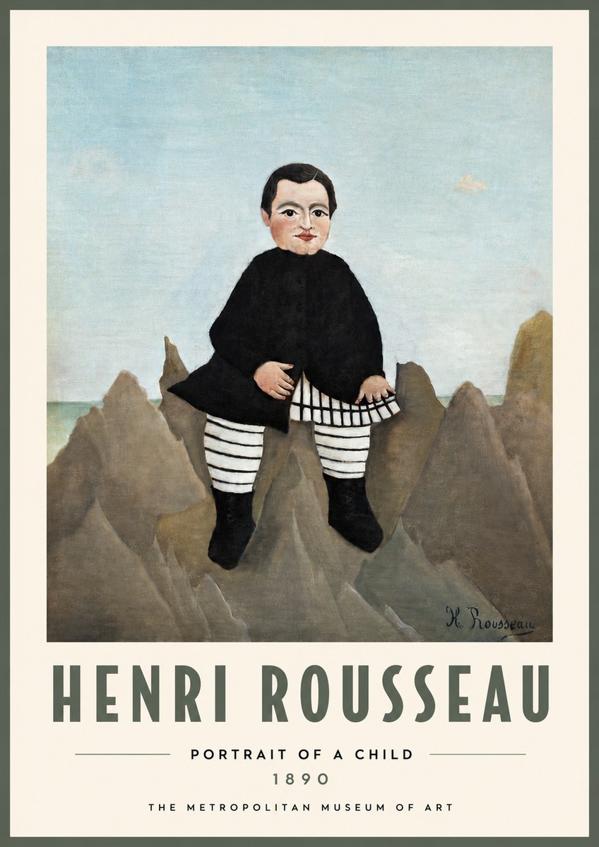 Rousseau Portrait of a Boy No4 - Poster