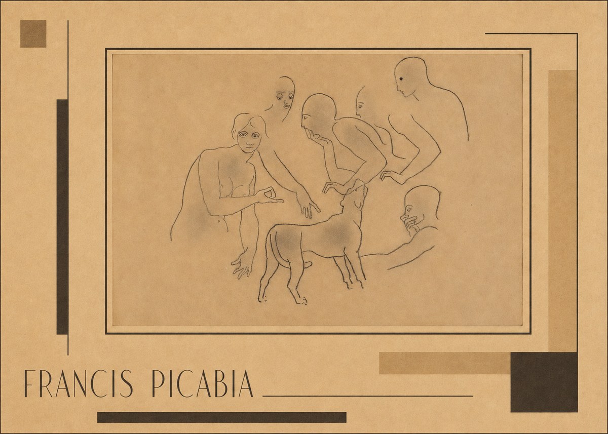 Francis Picabia Figures and Dog No2 - Poster