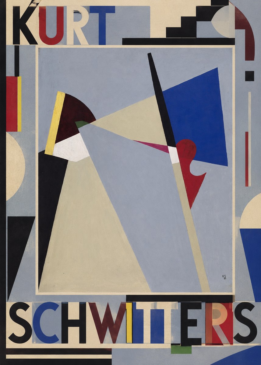 Kurt Schwitters Abstract Composition No5 - Poster
