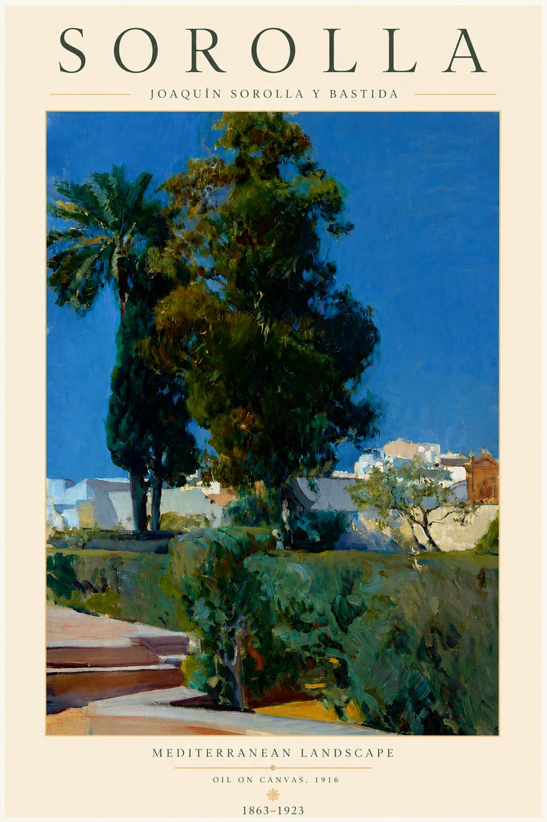Sorolla Mediterranean Landscape No3 - Poster
