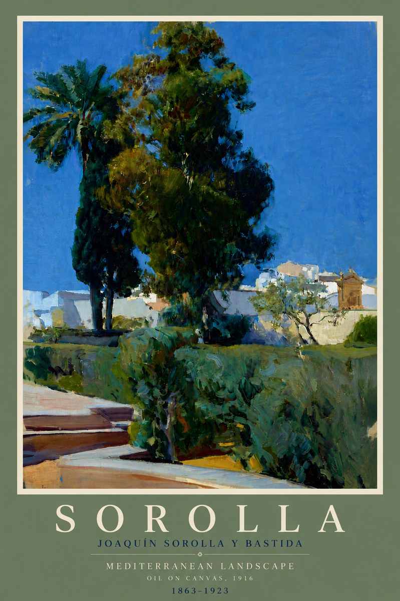 Sorolla Mediterranean Landscape No5 - Poster