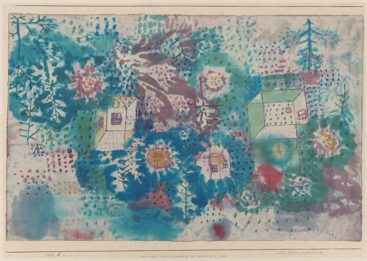 Paul Klee Small Houses in the Garden City No4 - Poster