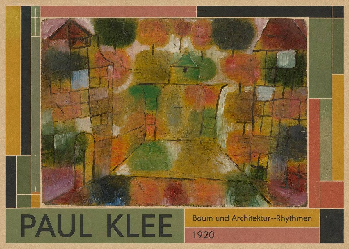 Paul Klee Baum Und Architektur--rhythmen No1 - Poster