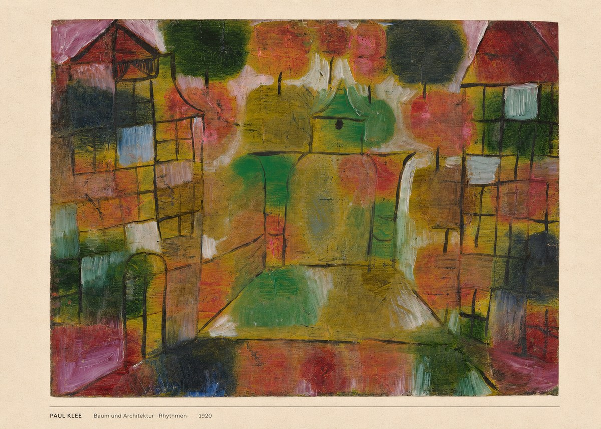Paul Klee Baum Und Architektur--rhythmen No6 - Poster