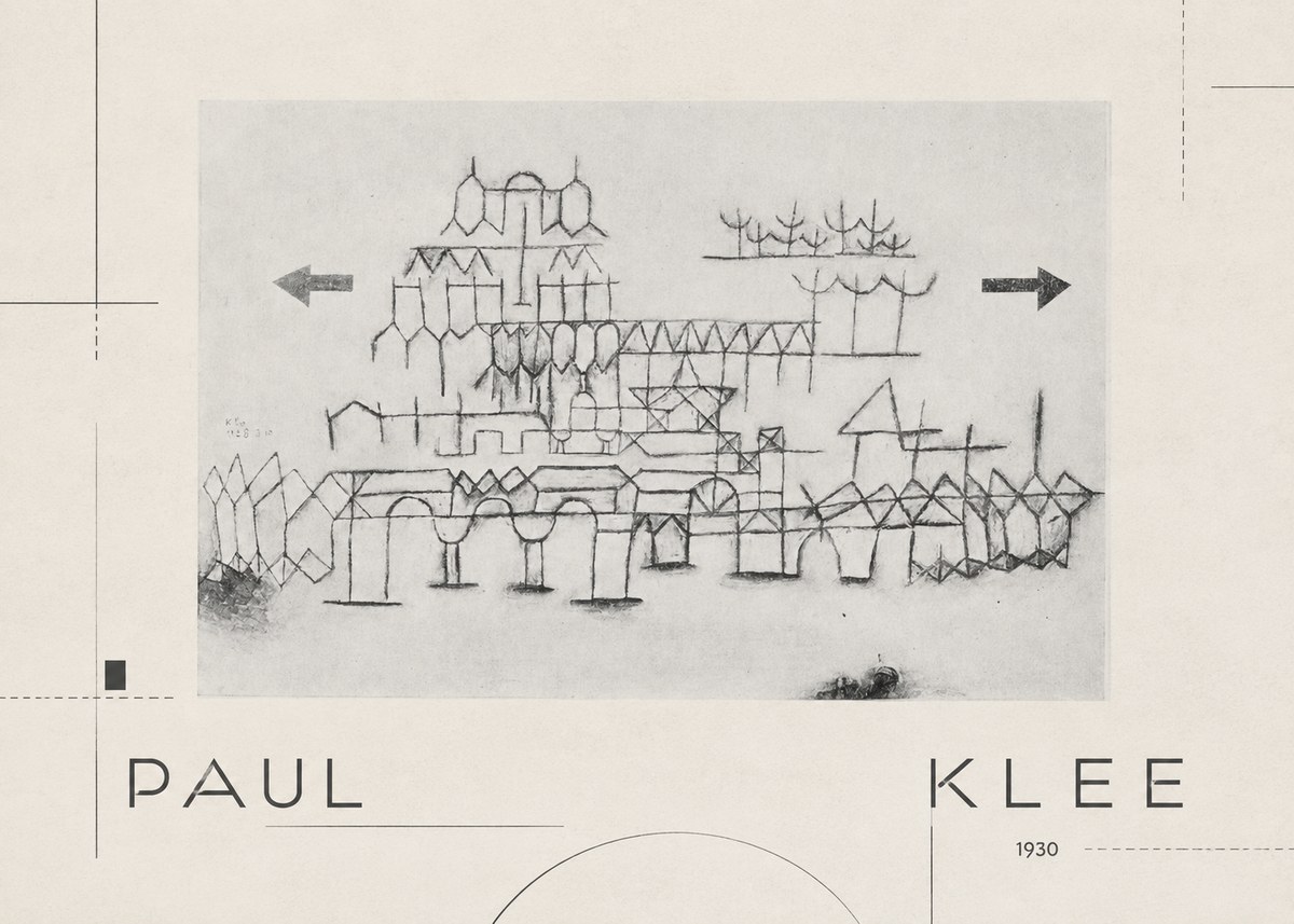Paul Klee Architektur No2 - Poster