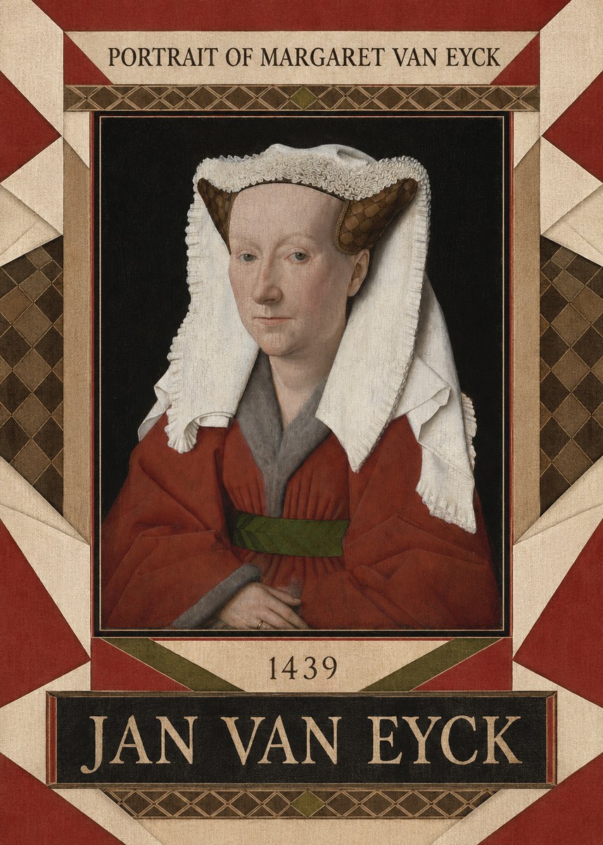 Jan van Eyck Portrait of Margaret Van Eyck I No4 - Poster