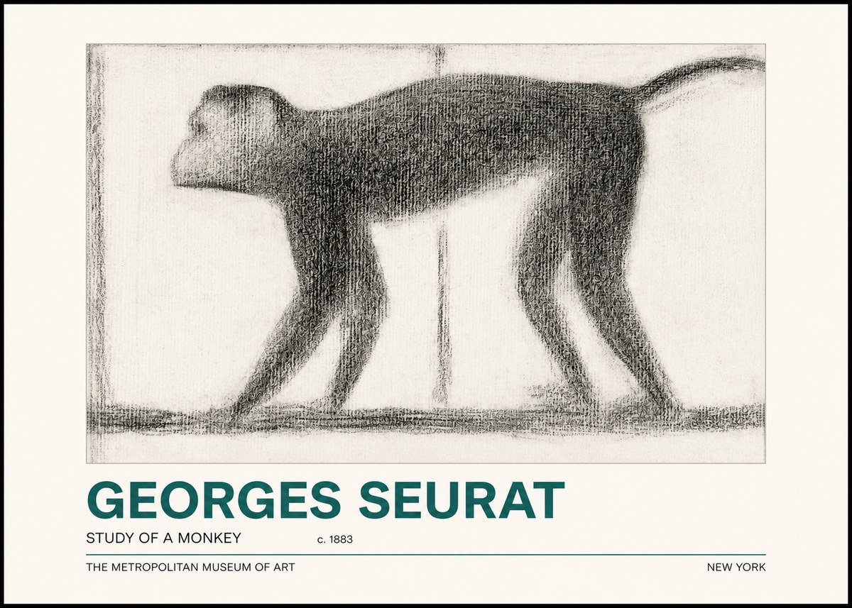 Seurat Study of a Monkey No2 - Poster