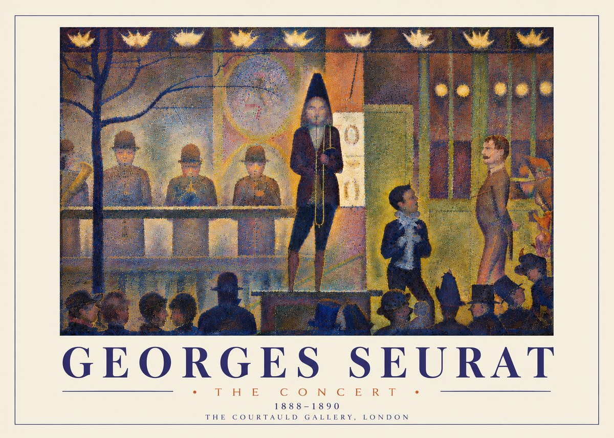 Seurat The Concert No6 - Poster