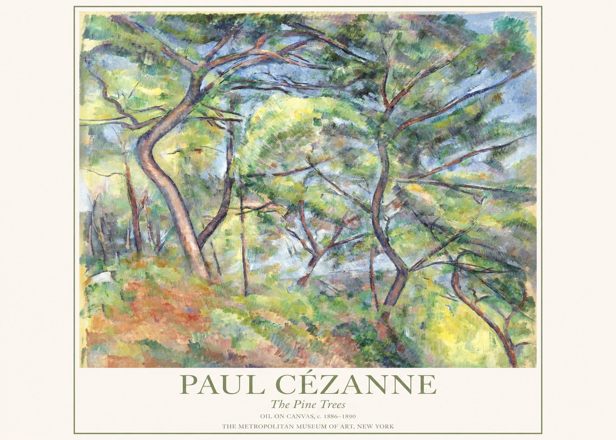 Paul Cézanne The Pine Trees No1 - Poster