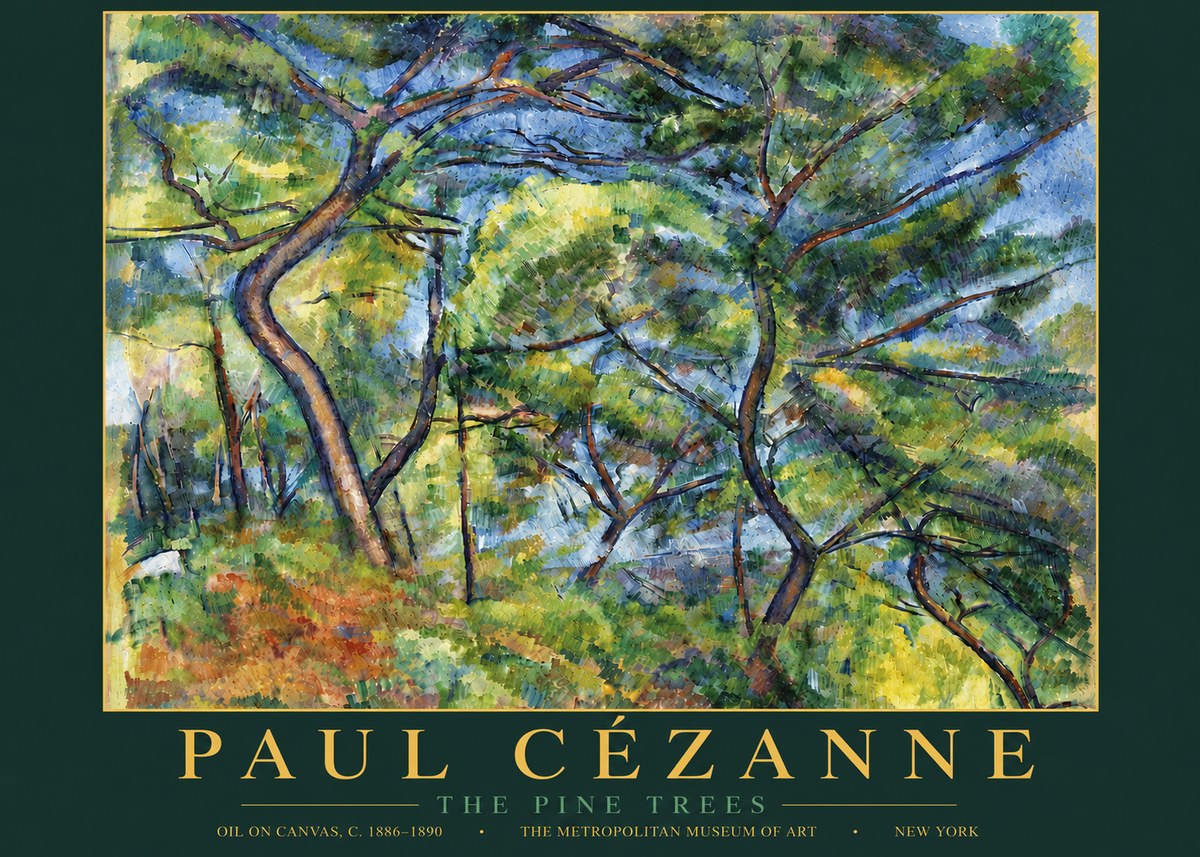 Paul Cézanne The Pine Trees No5 - Poster