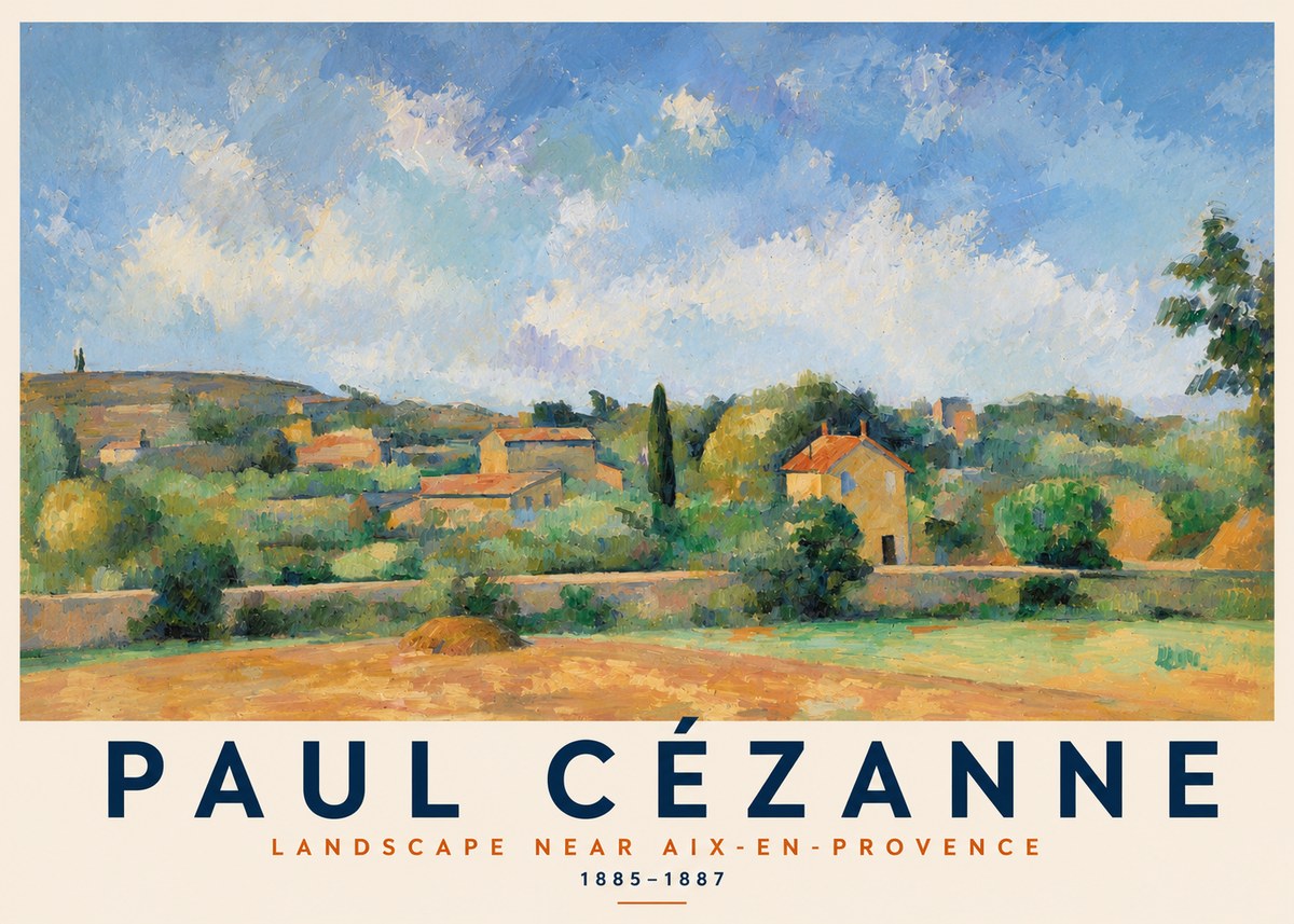 Paul Cézanne Landscape Near Aix-en-provence I No2 - Poster
