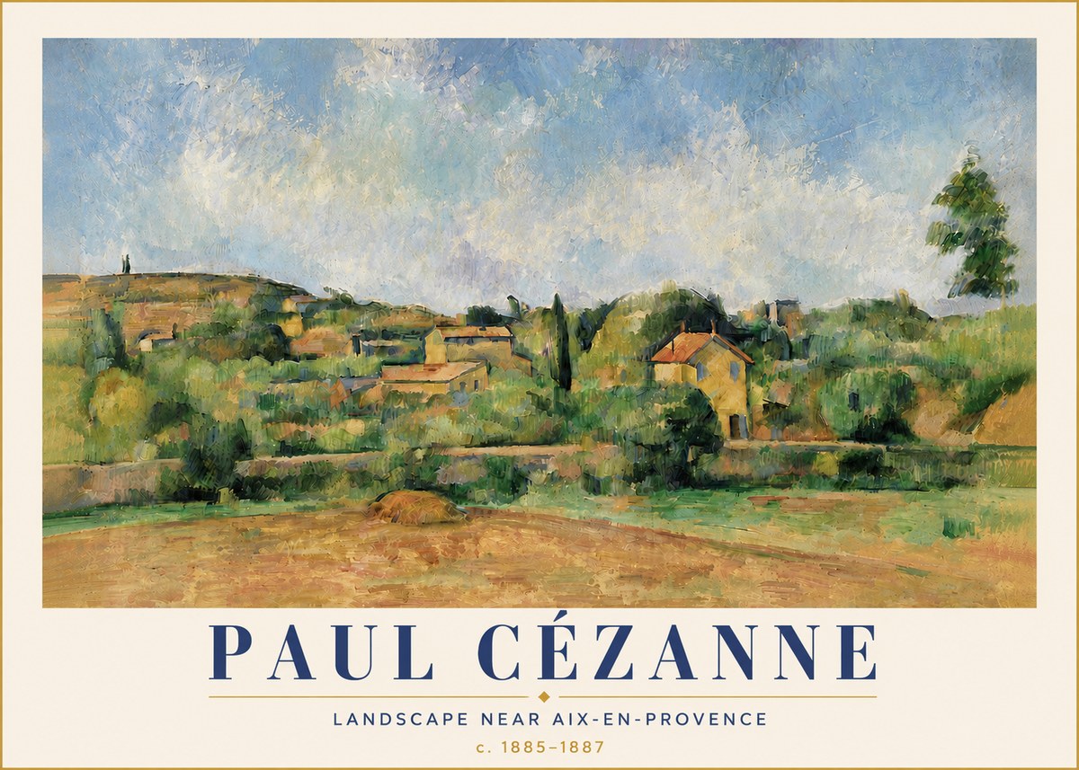Paul Cézanne Landscape Near Aix-en-provence I No5 - Poster