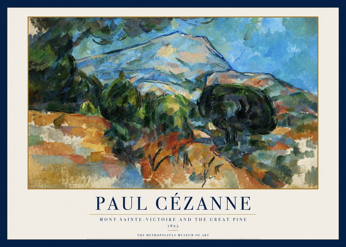 Paul Cézanne Mont Sainte-victoire and the Great Pine No1 - Poster