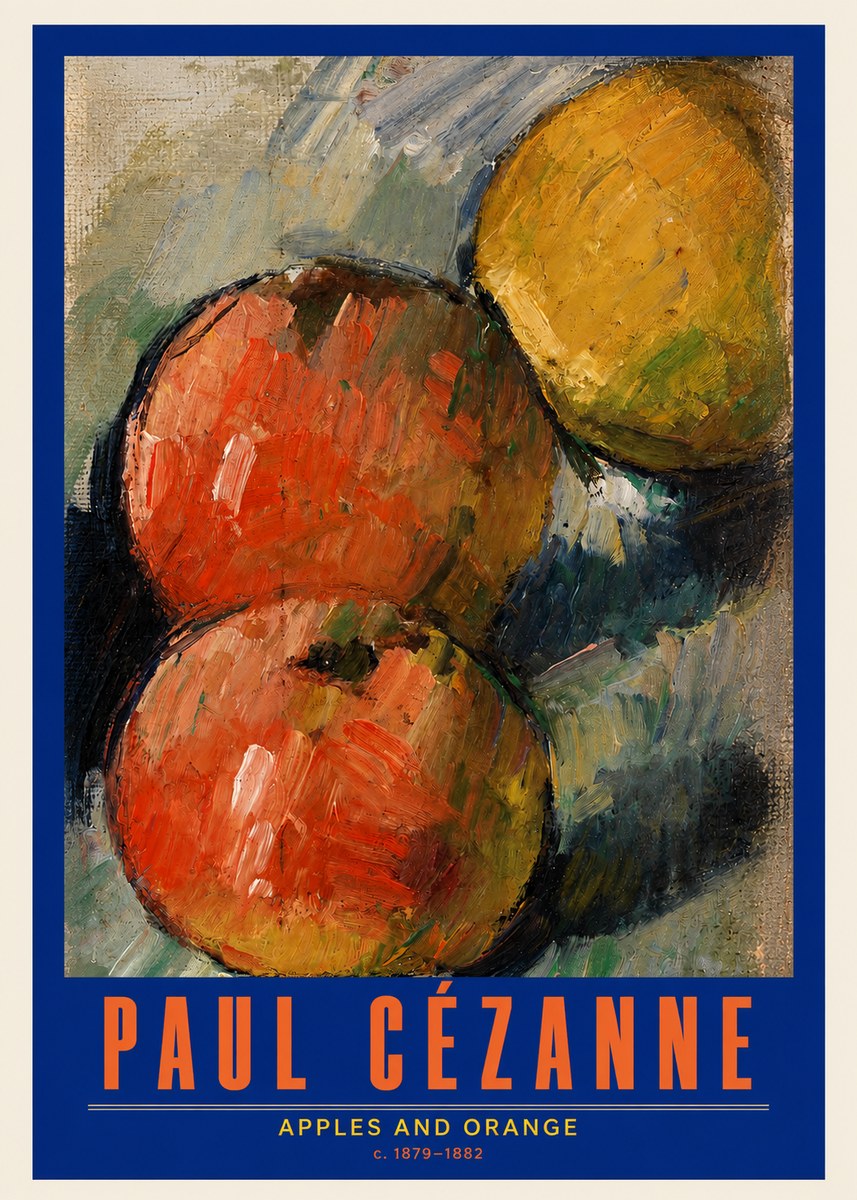 Paul Cézanne Apples and Orange No2 - Poster