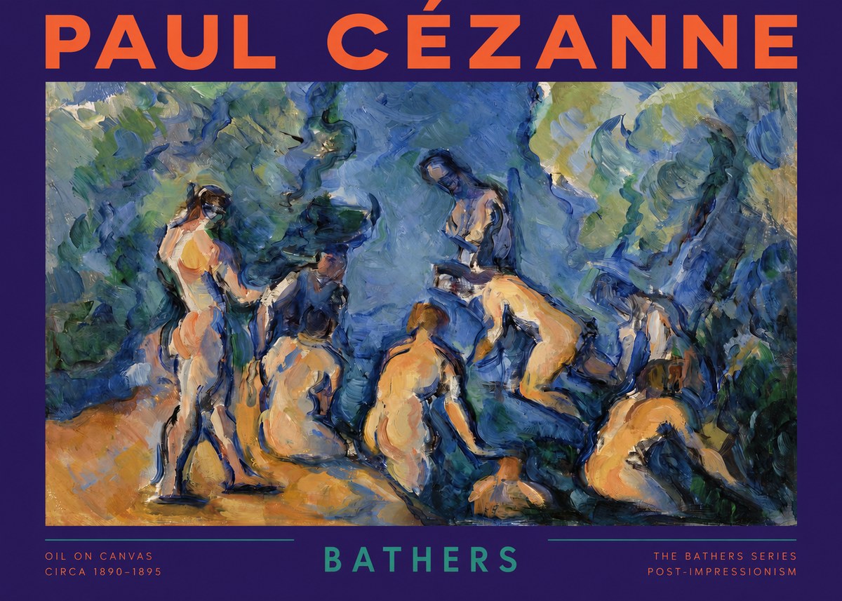 Paul Cézanne Bathers I No2 - Poster