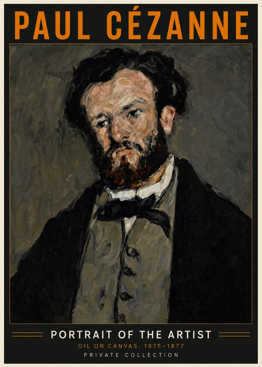Paul Cézanne Portrait of the Artist I No6 - Poster