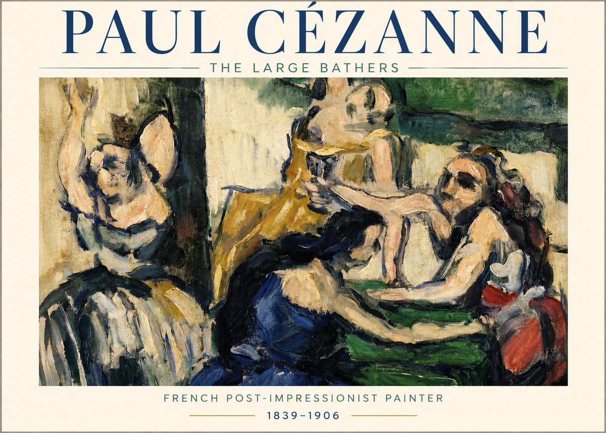 Paul Cézanne The Large Bathers II No3 - Poster