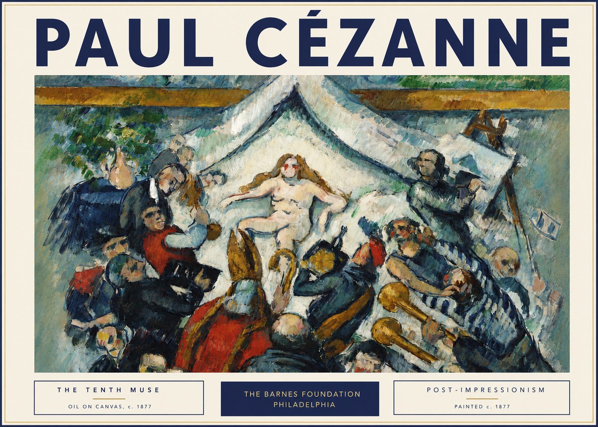 Paul Cézanne The Tenth Muse No3 - Poster