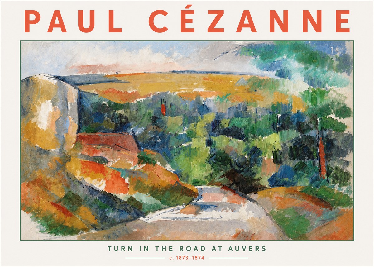 Paul Cézanne The Road from Le Tholonet No6 - Poster
