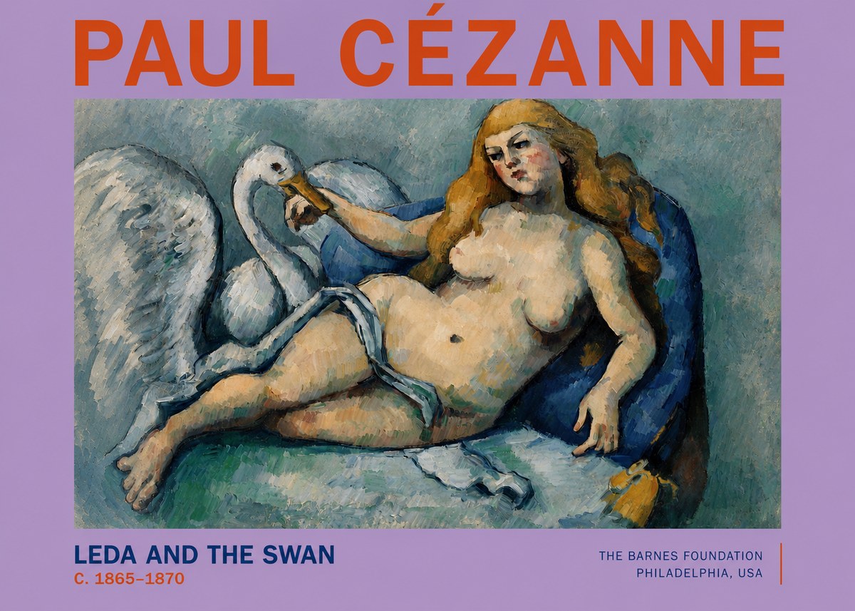 Paul Cézanne Leda and the Swan No2 - Poster