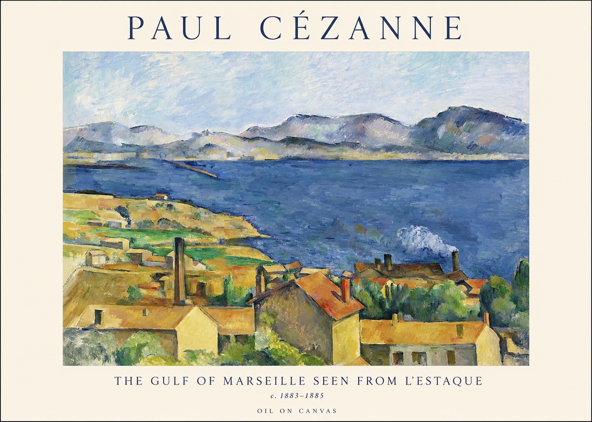 Paul Cézanne The Gulf of Marseille Seen from L'estaque No1 - Poster