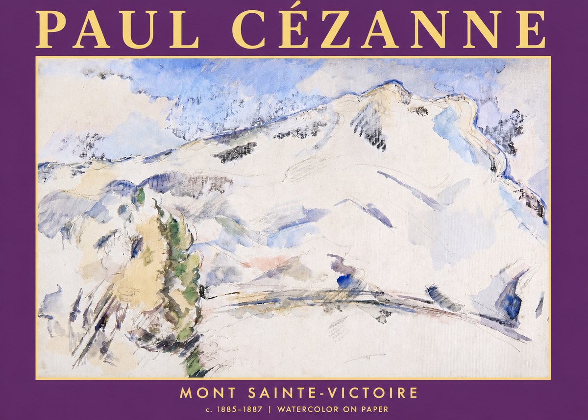 Paul Cézanne Mont Sainte-victoire No5 - Poster