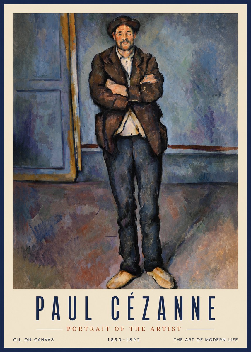 Paul Cézanne Portrait of the Artist II No4 - Poster