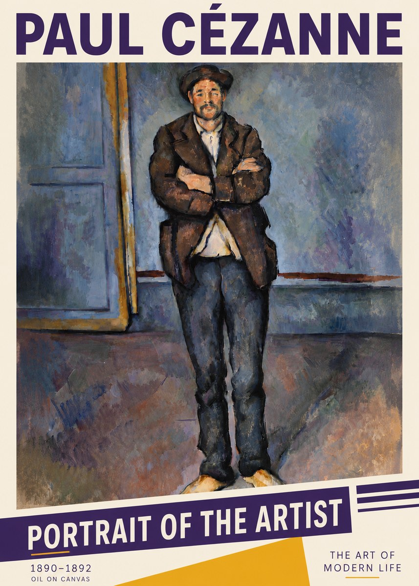 Paul Cézanne Portrait of the Artist II No6 - Poster