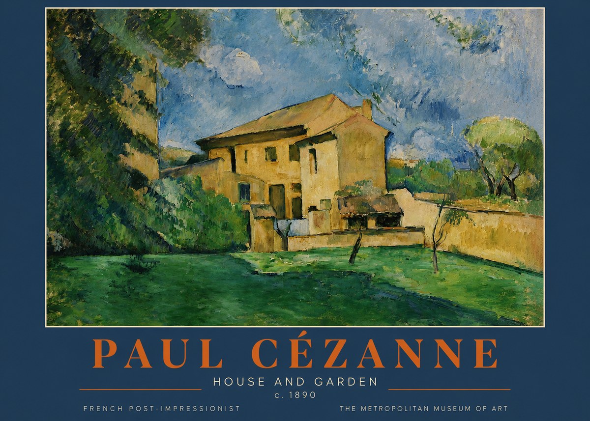 Paul Cézanne House and Garden No2 - Poster