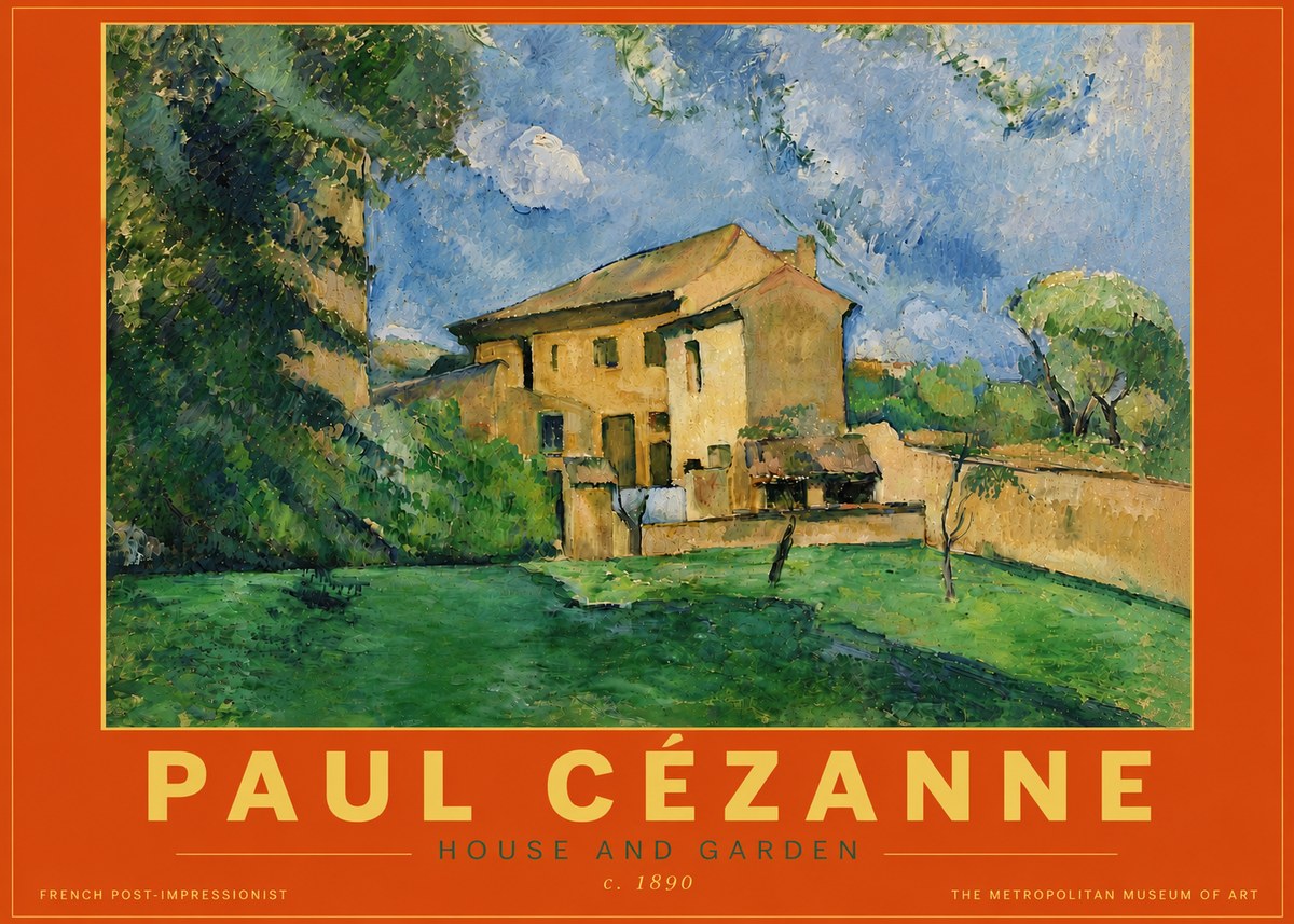Paul Cézanne House and Garden No5 - Poster