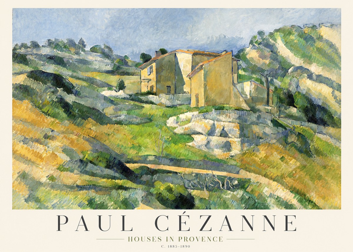 Paul Cézanne Houses in Provence No1 - Poster