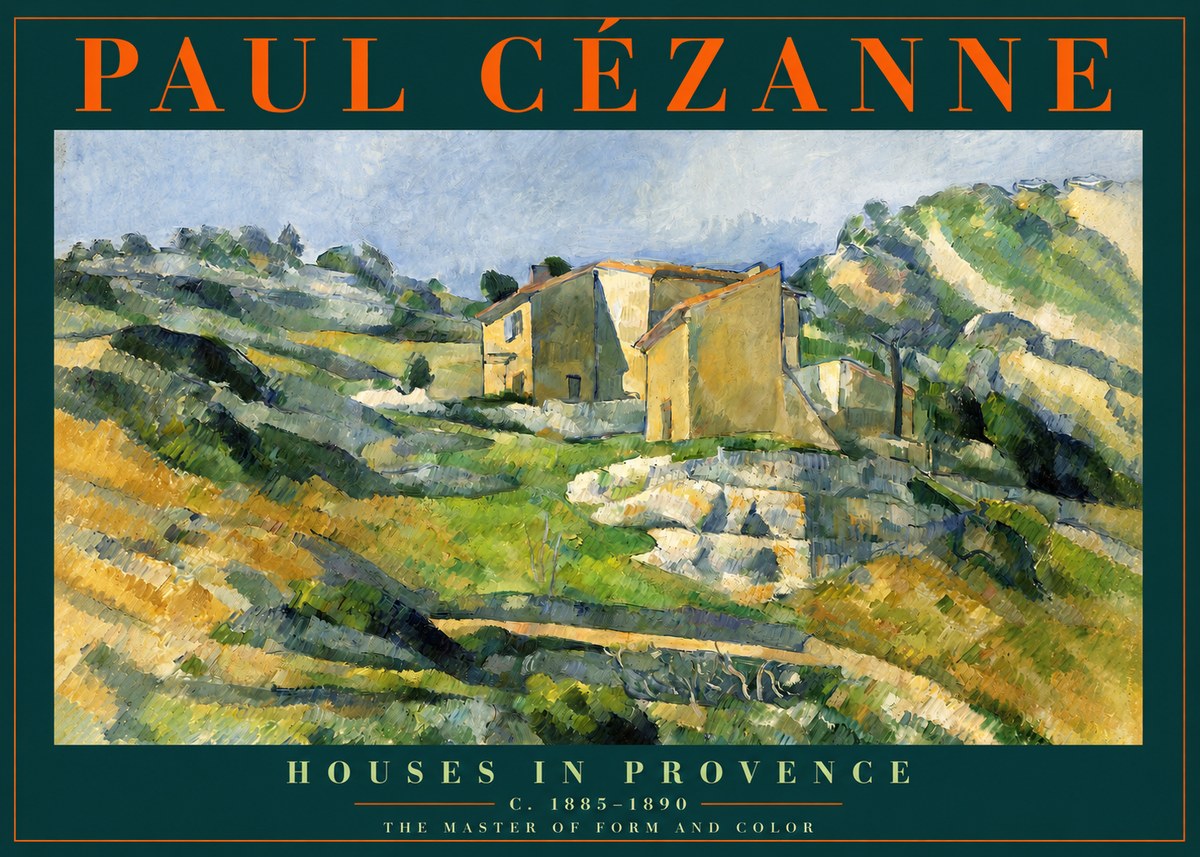 Paul Cézanne Houses in Provence No2 - Poster