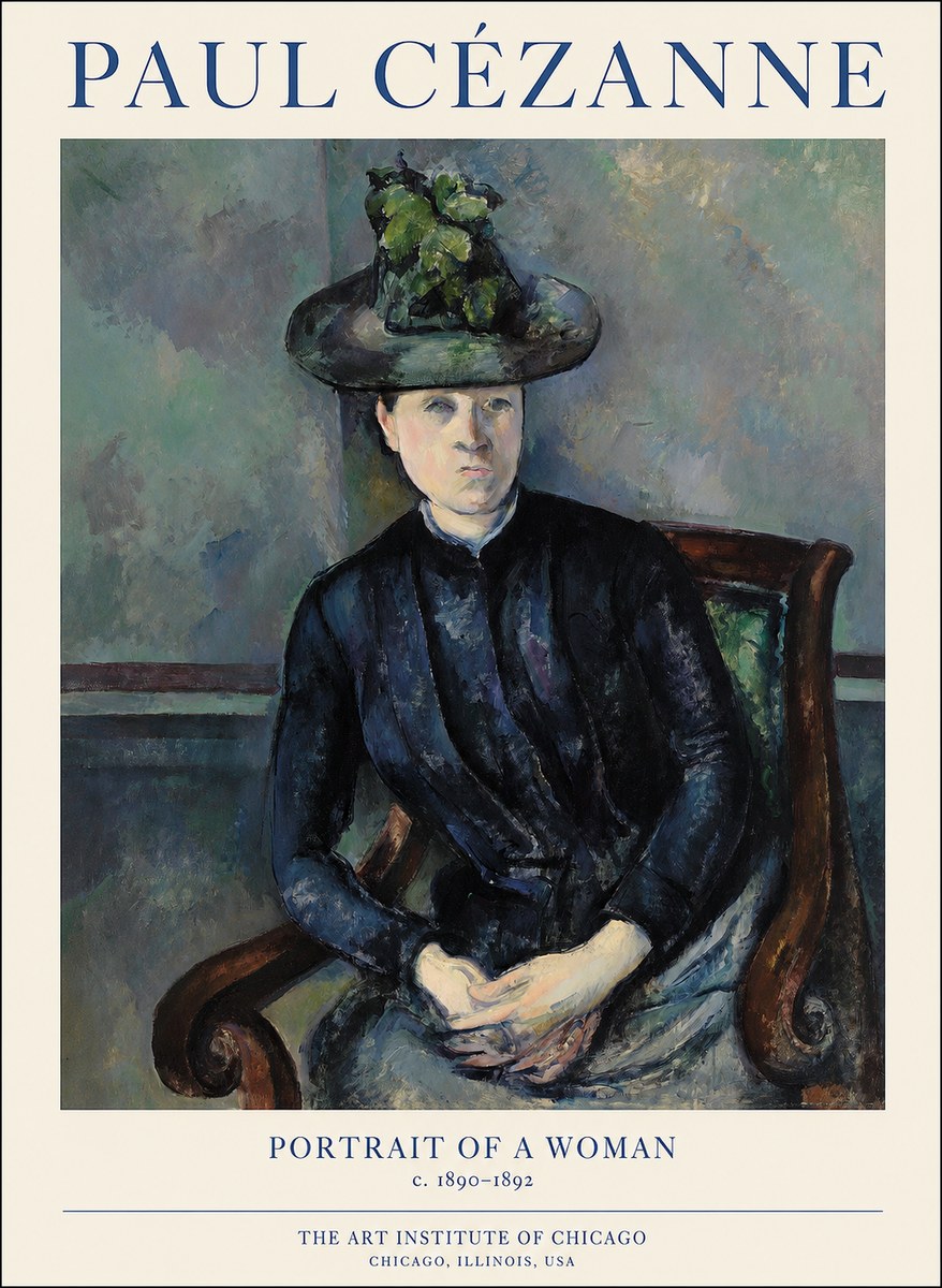 Paul Cézanne Portrait of a Woman II No1 - Poster