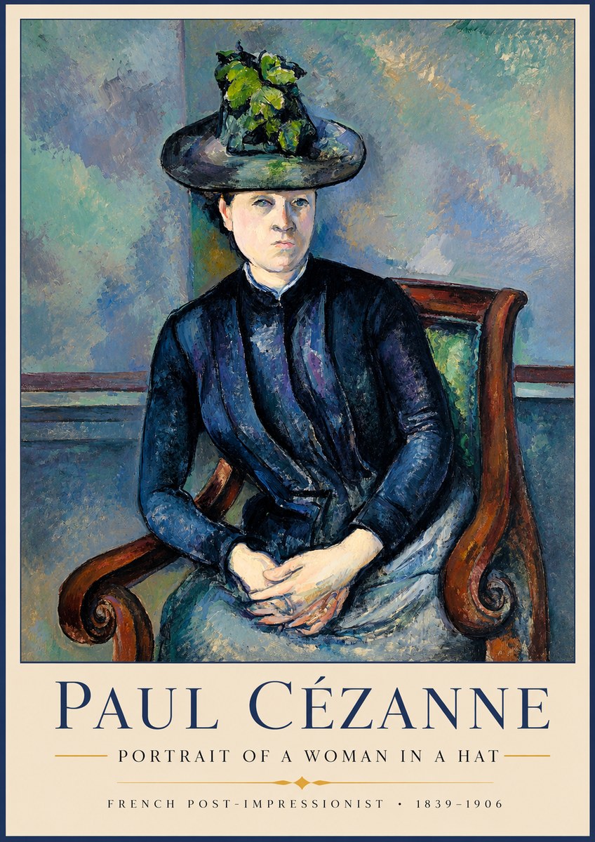 Paul Cézanne Portrait of a Woman II No2 - Poster
