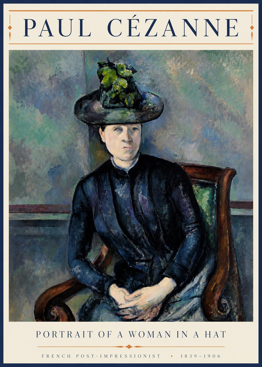 Paul Cézanne Portrait of a Woman II No4 - Poster