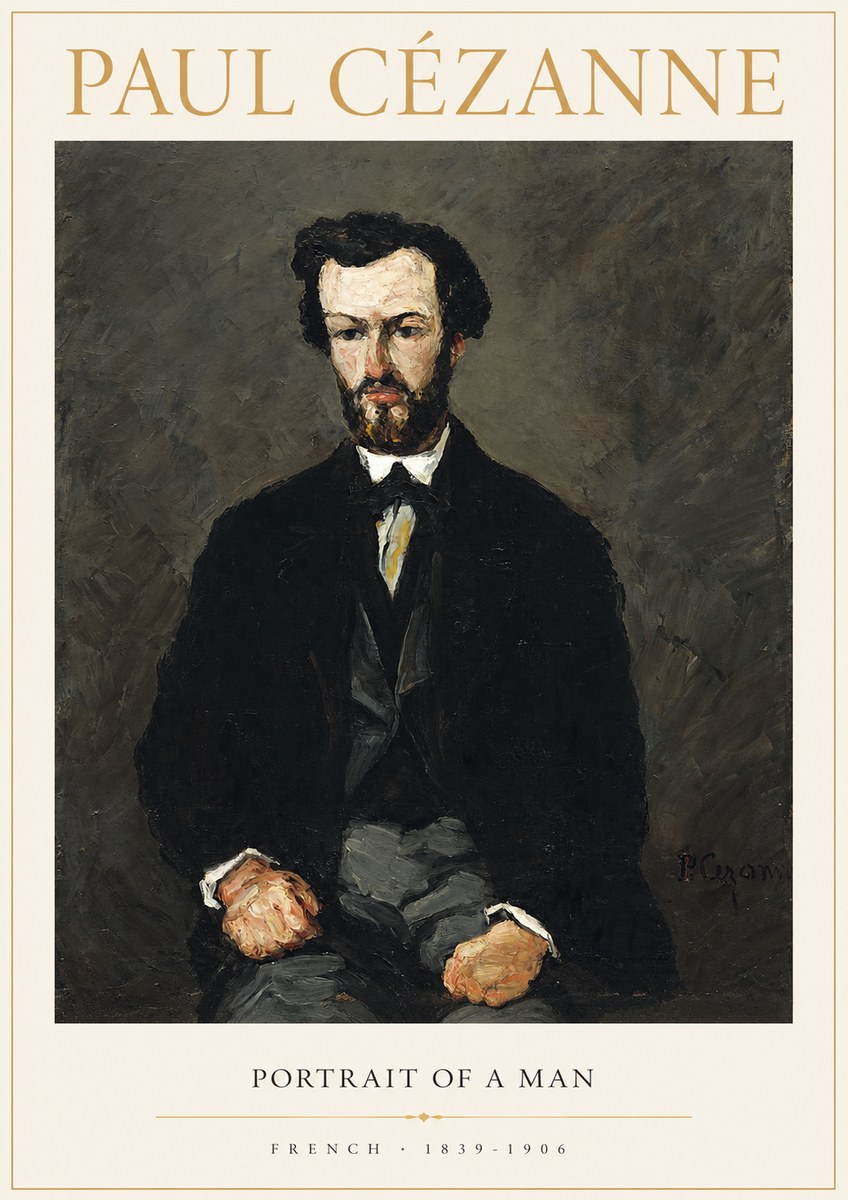 Paul Cézanne Portrait of a Man II No1 - Poster